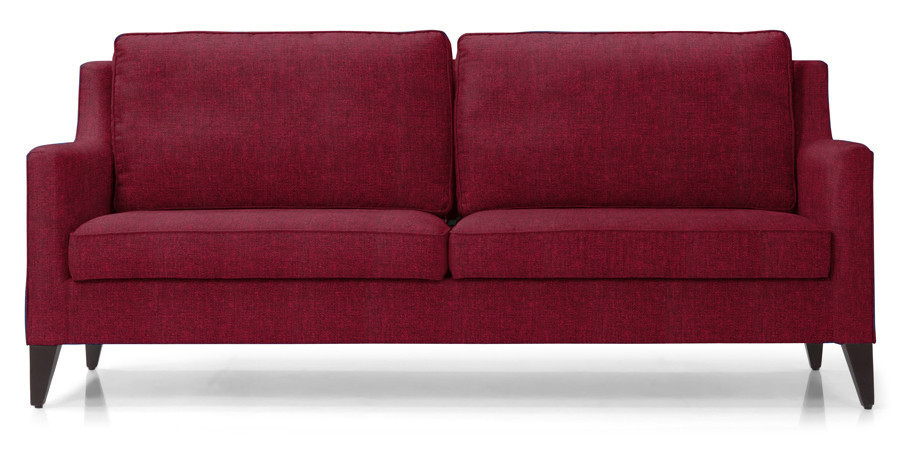 Fleming Fabric Sofa 3Seater (Maroon)